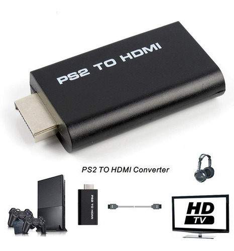 Imagen 6 de 10 de Adaptador Conversor Playstation 2 Ps2 A Hdmi C/audio Gtía.