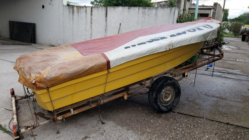 Bote Lagunero Con Motor Y Trailer