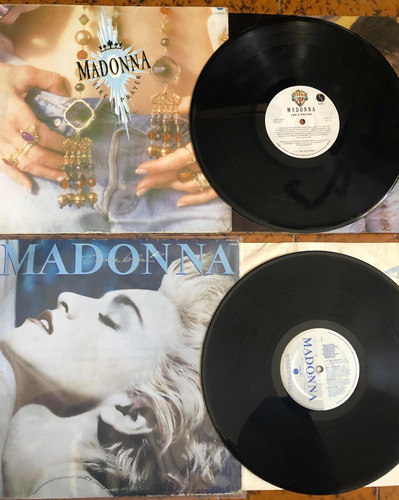 Madonna Lp True Blue Y Lp Like A Prayer Con Insert 2 Vinilos