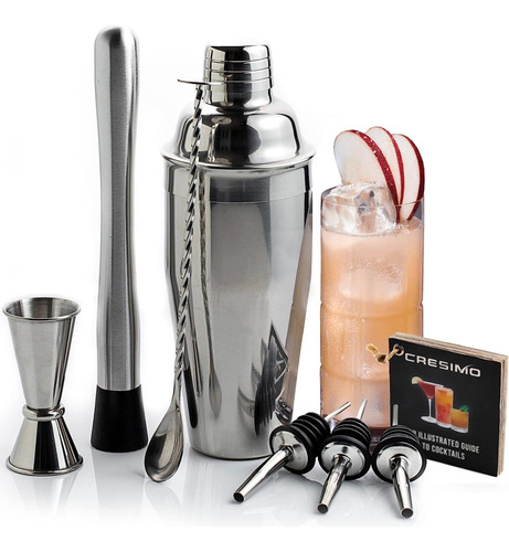 Kit Bartender Profesional Shaker Cocteles Bebidas