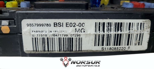 Imagen 2 de 3 de Bsi Fusilera E02-00 100% Original Peugeot 206 (usada)