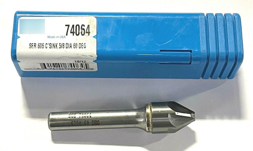 Sgs 5/8  Carbide Counter Sink 60â° 6 Flute Series 606  Ssf