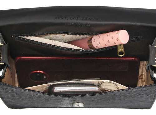 Imagem 6 de 7 de Bolsa Tiracolo Feminina Lateral Com Fivela Croco Lançamento