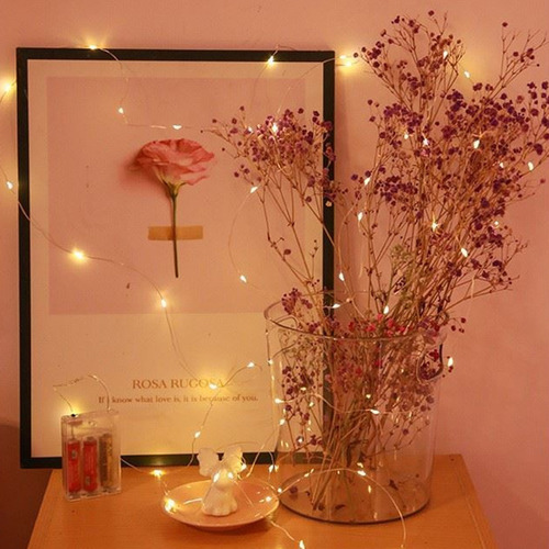 Nueva Cadena De Luces Led Usb De 50 Lámparas, Alambre De Cob