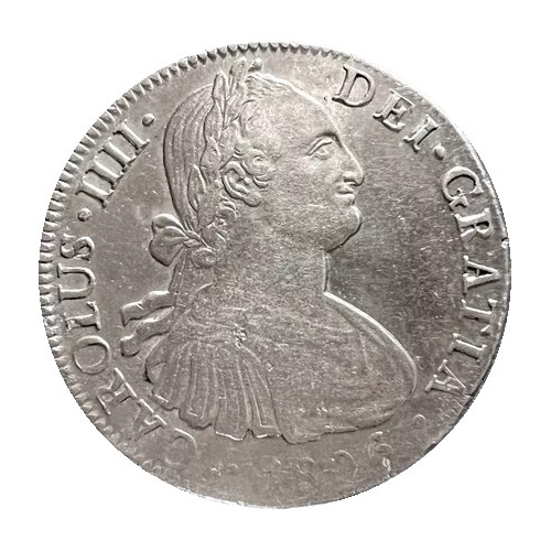 Moneda De Plata Original 8 Reales Carlos Iiii Th 1806