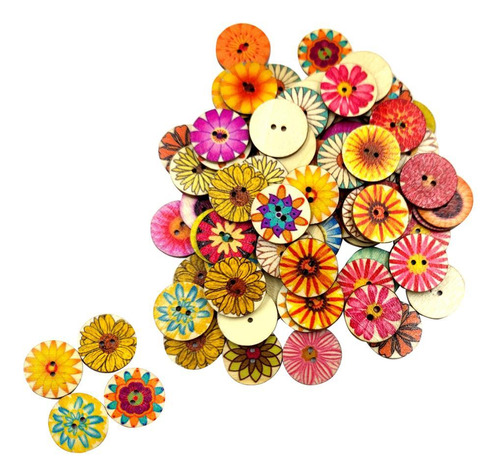 Botones De Flores De Mixta Botones De Decorativos De 2