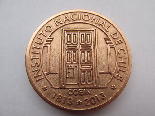 Antigua Medalla 200 Años Instituto Nacional Chile Escasa 