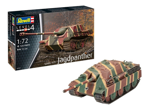 Tanque Jagdpanther Sd.Kfz. Kit modelo 173 1/72 Revell