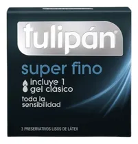 Comprar Preservativo Tulipan Super Fino X3 Unidades Incluye Gel Intimo Clasico Sensibilidad Lisos Lubricados Latex Placer Seguro Cuidado Salud Sexual Y Enfermedades Prevencion ETS Profilactico Anticonceptivo