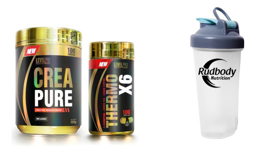 Combo Level Pro - Crea Pure 500 Gr. + Thermo X6 + Shaker