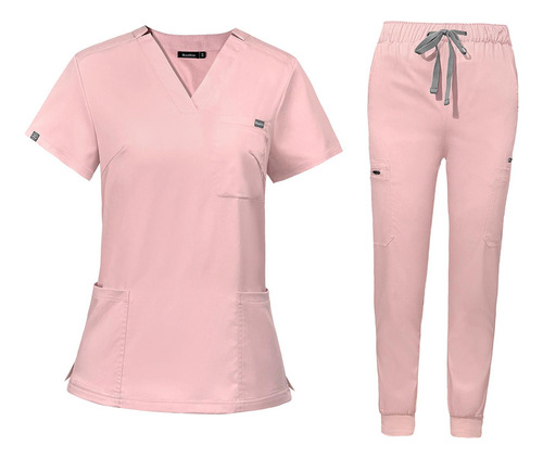 D Uniformes Scrub Set Enfermera Top Pantalones Ropa De