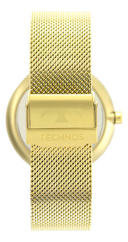 Reloj Technos Social Slim Gold, caja delgada, cristal de zafiro