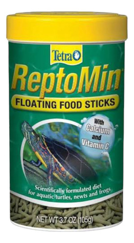 Alimento Tetra Tortuga Reptomin Palitos 105g Calcio Vitamina