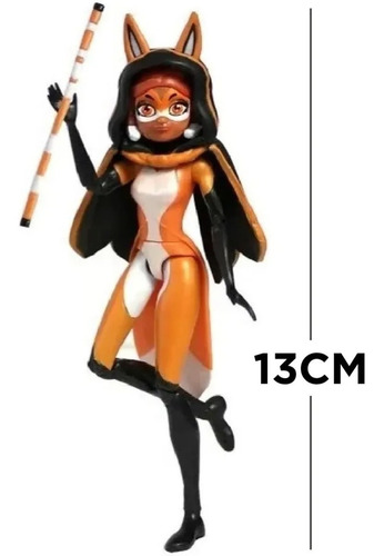 Imagen 4 de 7 de Miraculous Figura-rena Rouge 13 Cm Con Accesorios Colección