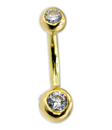 Piercing Ombligo Oro 18k Bolita Cubic 5mm Copawa Joyas®