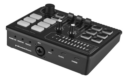 Consola De Sonido Gaming Mixer 48v Phantom Power Interface R
