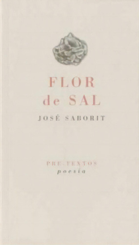 Flor De Sal, De José Saborit. Editorial Editorial Pre-textos En Español