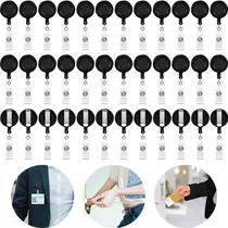 Comprar 36 Pcs Porta Credenciales Gafetes Indentificacion Retractil