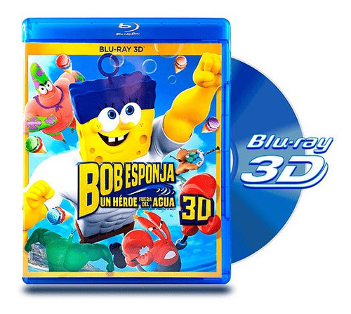 Blu Ray 3d Bob Esponja: Un Heroe Fuera Del Agua