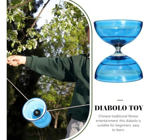 Juguete De Diabolo Triple: Yoyo Chino Transparente Para Y De