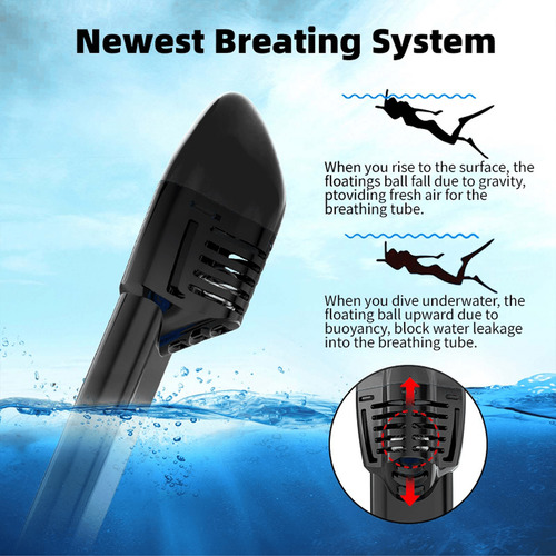 Máscara Buceo Abahub Anti-desn Cara Completa Snork/scuba