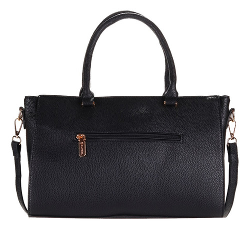 Bolsa Tote Olimba Para Dama Formal Casual 9842 Negro Lisa Oro