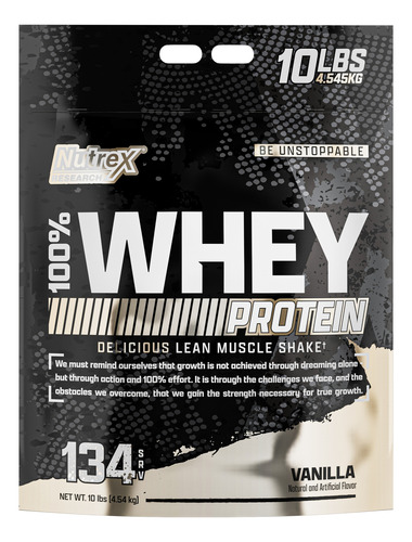 Proteina Nutrex 100% Whey Usa 10lb Vainilla No Days Off