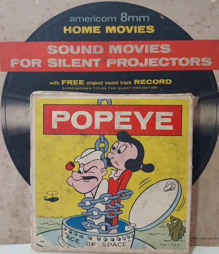 Película 8 Mm Popeye Ace Of Space . 1966. Made In Usa. (Usado)