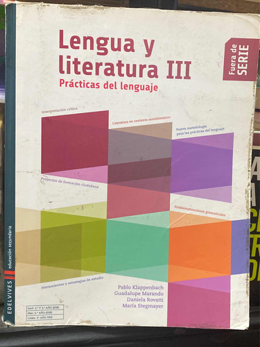 Libro Y Cuadernillo Lengua Y Literatura 3