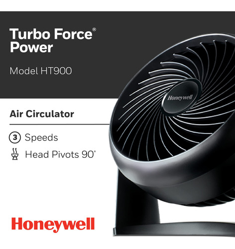 Ventilador De Mesa Honeywell Ideal Para El Hogar Y Oficina 12 Cm Frecuencia Color De La Estructura Color De Las Aspas Material De Las Aspas 0