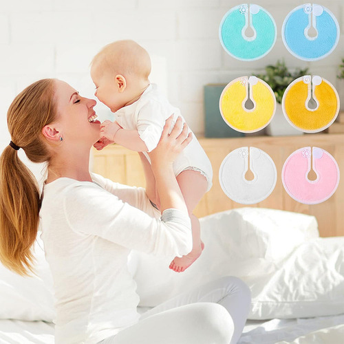 6 Almohadillas Reutilizables Para Lactancia 6 Colores