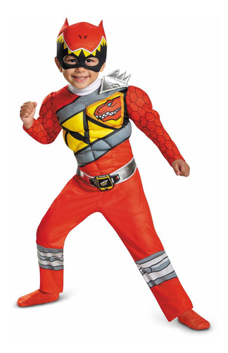 Disfraz De Ranger Rojo Dino Charge Toddler Muscle Costume La