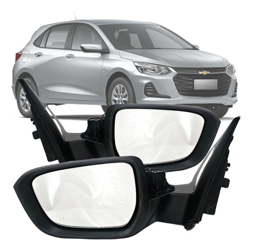 Par Retrovisor Onix Plus 2020 2021 Elétrico S/ponto Cego
