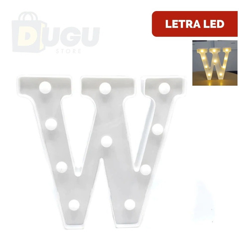 Letras Y Números Led Decorativa De 22 Cms | Incluye Pilas