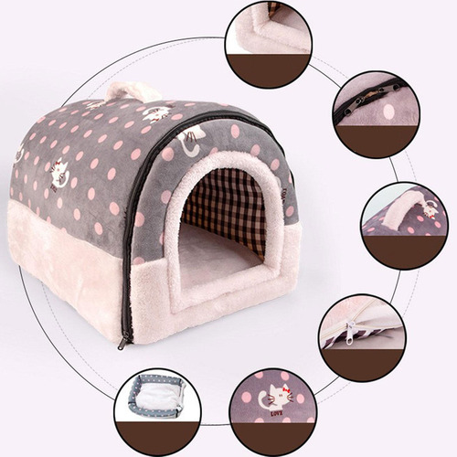 Tienda Para Mascotas, Cama Tipo Cueva, Casa Para Gatos, M