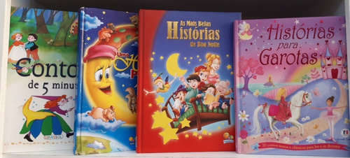 Livros Histórias E Contos Infantis - 4 Unidades