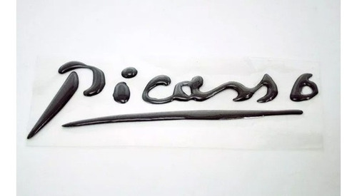Emblema Adesivo Picasso Xsara C4 Resinado - Preto 3m Pl