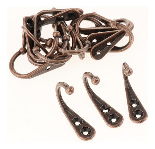 3 X 6x20 X Ropa Sombrero Abrigo Bata Colgando Metal 3 Piezas
