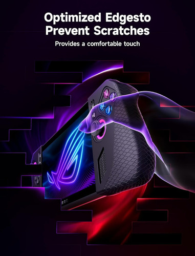 Capa De Proteção Jsaux Silicone Grip Compatível Com Rog Ally X, Rog Ally X Grip, Acessórios Asus Rog Ally X, Conjunto De Capa De Silicone