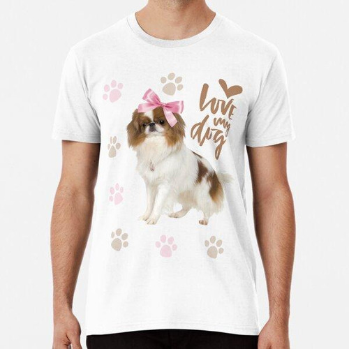 Remera Lindo Perrito Con Lazo Rosa Algodon Premium