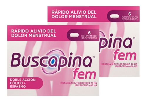 Buscapina Fem Cólicos Dolor Menstr - Unidad a $4010