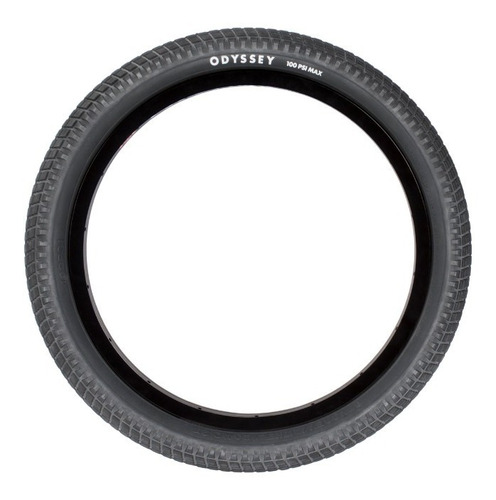 Cubierta Bmx Odyssey Aitken 20x2.45 - Wake Up Bikes Color Negro
