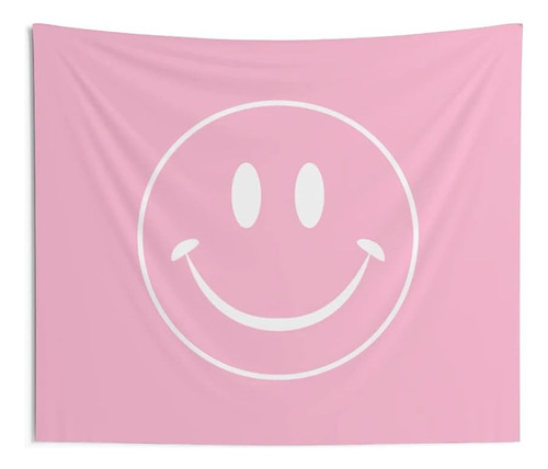 Tapiz De Cara Sonriente Rosa Lindo | Decoración De Dor...