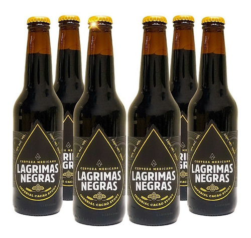 Six Pack Cerveza Lagrimas Negras Imperial Cacao Stout