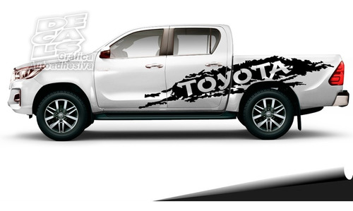 Calco Toyota Hilux 2016 - 2021 Paint Mark Juego Con Porton