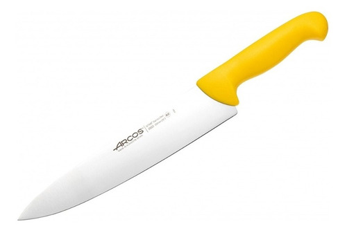 Cuchillo Carnicero Arcos 25cm Amarillo Profesional Premium
