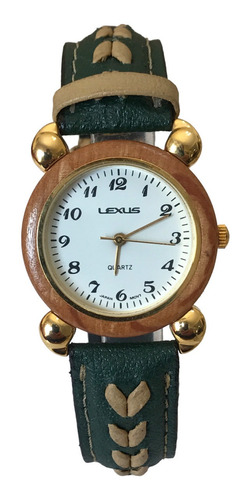 Reloj Lexus Hombre Water Resistent Vintage Cuero