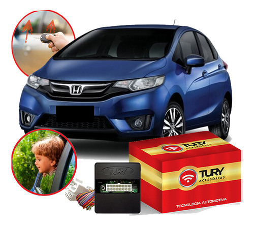 Módulo Subida Vidro Honda Fit Lx Dx Pcd 2019 2020 2021 Tury