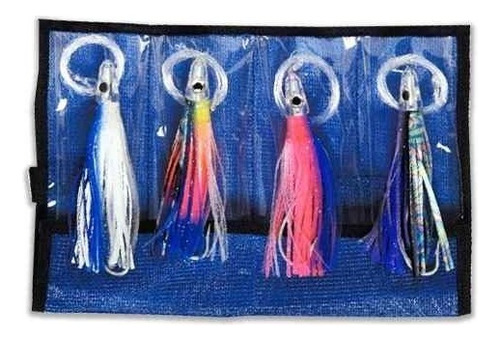 Tck4 Kit Señuelos Pesca Tuna Catcher - 4 Piezas Williamson Color Azul