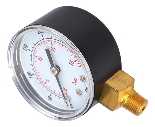 Manómetro De 0 A 300 Psi, 0-20 Bar, Esfera De 50 Mm, 1/8 Bsp